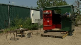 Man Transforms Dumpster Into State Of The Art Home [upl. by Nilde]