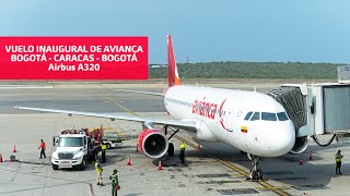 AVIANCA vuelo inaugural BOGOTÁ  CARACAS en AIRBUS A320 [upl. by Llewop]