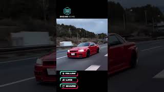 Dual R34s rolling with turbo spools  JDM dreams in motion R34 NissanGTR TurboLife JDM [upl. by Aleacem]