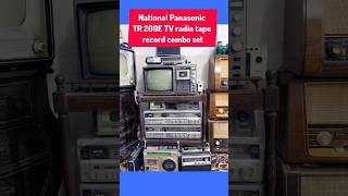 National Panasonic TR 200E TV radio tape recorder full entertainment 80s innovationvintageTVviral [upl. by Adnolor]