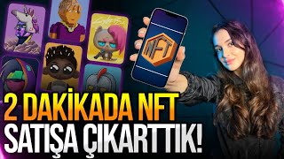 2 dakikada NFT satışa çıkarttık  NFT nasıl satılır [upl. by Xever543]