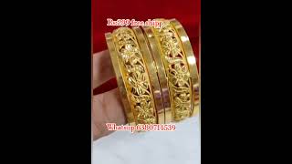 Gold look jhumkaHaram setimpon necklacebangle [upl. by Stag]