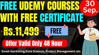 FREE UDEMY COURSES WITH FREE CERTIFICATE  Learn Trending Skills  Free Udemy Coupon For Students [upl. by Leik]