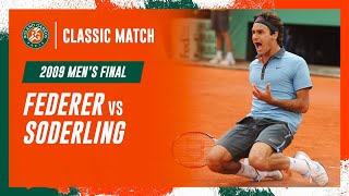 Federer vs Soderling 2009 Mens final  RolandGarros Classic Match [upl. by Sax54]