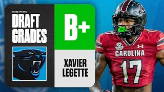 2024 NFL Draft Grades Panthers select Xavier Legette No 32 Overall  CBS Sports [upl. by Valonia]