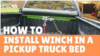 How to Install a Winch in a Pickup Truck Bed [upl. by Deyes]