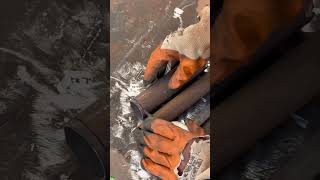 Round pipe joint welding ideas welding metalweld diyprojects metalworking [upl. by Ahsillek407]