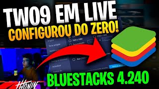 ✅ TWO9 CONFIGOROU EMULADOR DO ZERO EM LIVE 🔴 BLUESTACKS 4 240 [upl. by Annaihr959]