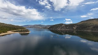 Dillon Reservoir Stunning Aerial Views of Colorado [upl. by Ahsimac323]