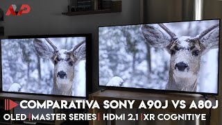 OLED vs OLED Comparativa Sony A90J vs A80J duelo de titanes [upl. by Scrivings245]