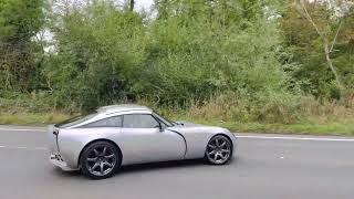 TVR T350 Targa  Exhaust Note  leaving my premises for new adventures Speakers UP [upl. by Nyla673]