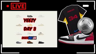 🔴LIVE COP  ADIDAS YEEZY WEEK DAY3 2023  Air Jordan 1 Low Black Toe  Nike x AMBUSH [upl. by Melnick]