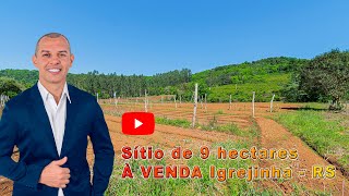 Sítio de 9 hectares à VENDA Igrejinha  RS [upl. by Brew]