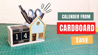 Make a Desk Calendar from Cardboard [upl. by Yuri782]