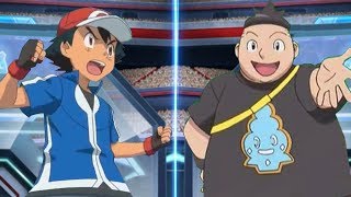 Pokémon Battle USUM Ash Vs Tierno Kalos League Battle [upl. by Siver]