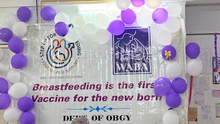 World Breastfeeding Week 17 August 2024 Awareness program by OBGY Dept JIIU’s IIMSR Badnapur [upl. by Aerdnas130]