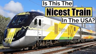 High Speed Train “The Brightline” from Miami to West Palm Beach [upl. by Ahsii887]