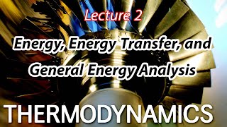 شرح Thermodynamics Chapter 2 – Lecture 2 Energy Energy Transfer and General Energy Analysis [upl. by Atiran]