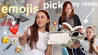 emojis pick the books i read 😎💫🪄 reading vlog [upl. by Dong]