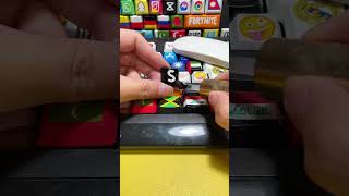 Drawing Shein logo on the keyboard shorts diy art tiktok trending [upl. by Laucsap]