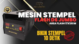 Bikin Stempel Cuma 10 Detik  Tutorial amp Cara Penggunaan Mesin Stempel Flash D6 JUMBO [upl. by Anaigroeg]