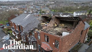 Roofs blown off houses as Storm Gerrit brings high winds and floods to UK [upl. by Aniala]