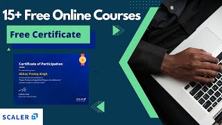 15 Free Online Courses with Certificate by Scaler Academy  Free Masterclass [upl. by Deenya]