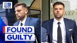 Kristina Keneallys police officer son found guilty of false evidence  9 News Australia [upl. by Anabal732]