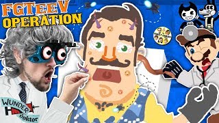 HELLO NEIGHBOR OPERATION FGTEEV Doctor  BENDY Scribblenauts amp Draw a Stickman Save the Day [upl. by Yerfoeg]