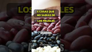 5 SORPRENDENTES BENEFICIOS DE LOS FRIJOLES NEGROS alimentosaludable frijoles [upl. by Morganstein]