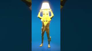 Light It Up emote with Golden Agent Peely shorts fortnite agentpeely [upl. by Asiak]