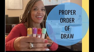 PROPER ORDER OF DRAW  phlebotomy education tutorial school training [upl. by Tiffanie]