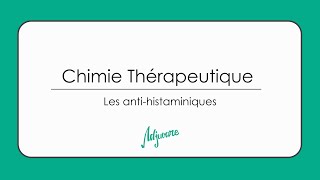 Tutorat chimie Thérapeutique les anti Histaminiques [upl. by Jorgensen]