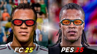 EA Sports FC 25 vs eFootball 2025  Icons amp Legends Player Faces Comparison [upl. by Ateloj]