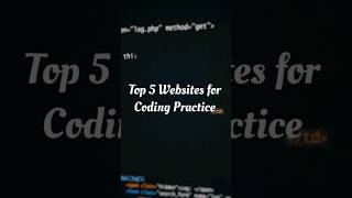 Top 5 websites for coding practice shortsfeed codinglife softwaredeveloper softwareengineer [upl. by Colwen]