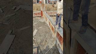 How to removal shuttering of tie beam  tie beam ki shuttering kaise khole ytshorts tie [upl. by Sonafets]