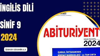 ABİTURİYENT JURNALI 2024 9CU SİNİFİNGİLİS DİLİ izah by Cevahir AA abituriyenthazırlığı [upl. by Llered]