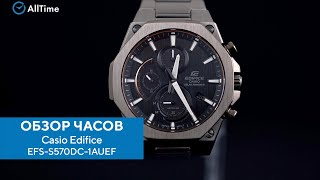 Обзор часов Casio Edifice EFSS570DC1AUEF с хронографом Японские наручные часы Alltime [upl. by Eiramacissej323]