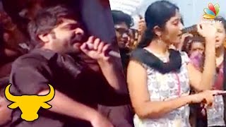 Simbus emotional speech in Marina  Jallikattu Protest Latest Update [upl. by Hembree]