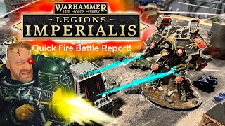 Warhammer The Horus Heresy Legion Imperialis Battle Report [upl. by Yeldahc241]