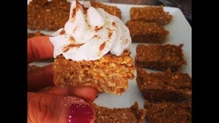 Yummy Pumpkin Bar Recipe Vegan GlutenFree [upl. by Hawkie52]