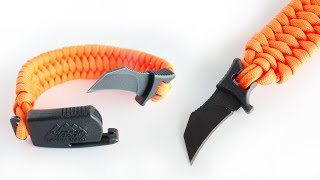 How to Make a Paraclaw Trilobite Bracelet  Paracord Bracelet with Hidden Blade [upl. by Acirtap]