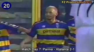 Hidetoshi Nakata  24 goals in Serie A Perugia Roma Parma Bologna Fiorentina 19982005 [upl. by Akila563]