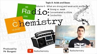 Topic 84  Strong and weak acids and bases [upl. by Vernen]