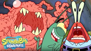 Plankton Attacks the Krusty Krab with a Chum Monster 🍔  SpongeBob [upl. by Ingham489]