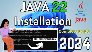 How to Install Java JDK 22 on Windows 11 2024 [upl. by Amaras]