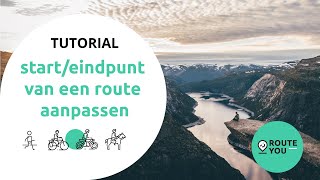 Startpunt en eindpunt van een route aanpassen [upl. by Egreog]