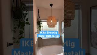 Sinnerlig Pendant Light from IKEA  Installed in Master Bath [upl. by Esetal]