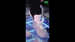 SelfLacing Sneakers from Nike  TechCrunch [upl. by Gerik]