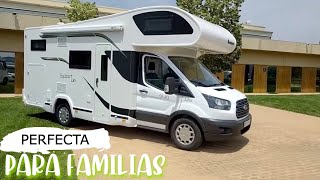 🚐 ¿LA MEJOR AUTOCARAVANA para FAMILIAS  ✅ VAN TOUR capuchina BENIMAR SPORT 340 UP al DETALLE [upl. by Ecylahs]